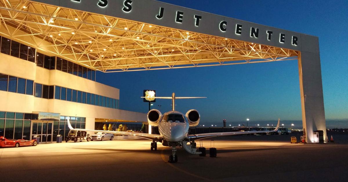 A new landing fee at Dallas Love Field could put a damper on FBO businesses there, including the Business Jet Center facility. The city of Dallas is seeking to recover $4.9 million from the general aviation fees during the first year. (Photo: Business Jet Center)