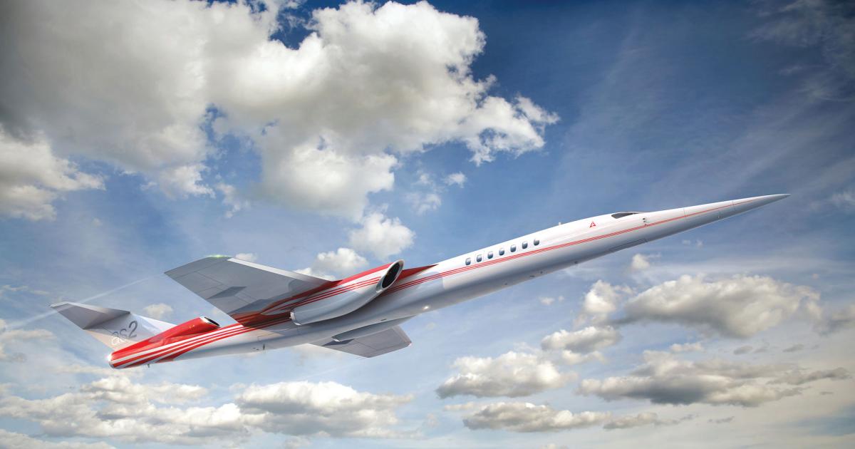 The FAA plans to publish proposed rules by early next year that would outline noise certification for supersonic aircraft and clarify procedures required to obtain special flight authorization to conduct supersonic flight-testing in the U.S. This would enable development of civil supersonic aircraft such as the Aerion AS2 business jet. (Photo: Aerion Corp.)