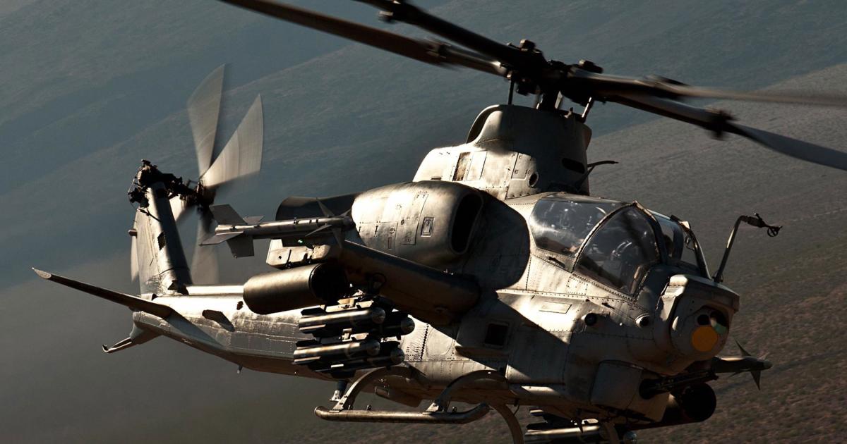A Bell AH-1Z Viper touting multiple weapons (Photo: Bell)