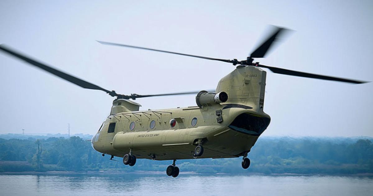 The U.S. Army received its first Chinook in 1962 and will begin receiving Block II versions next year. (Photo: Boeing)