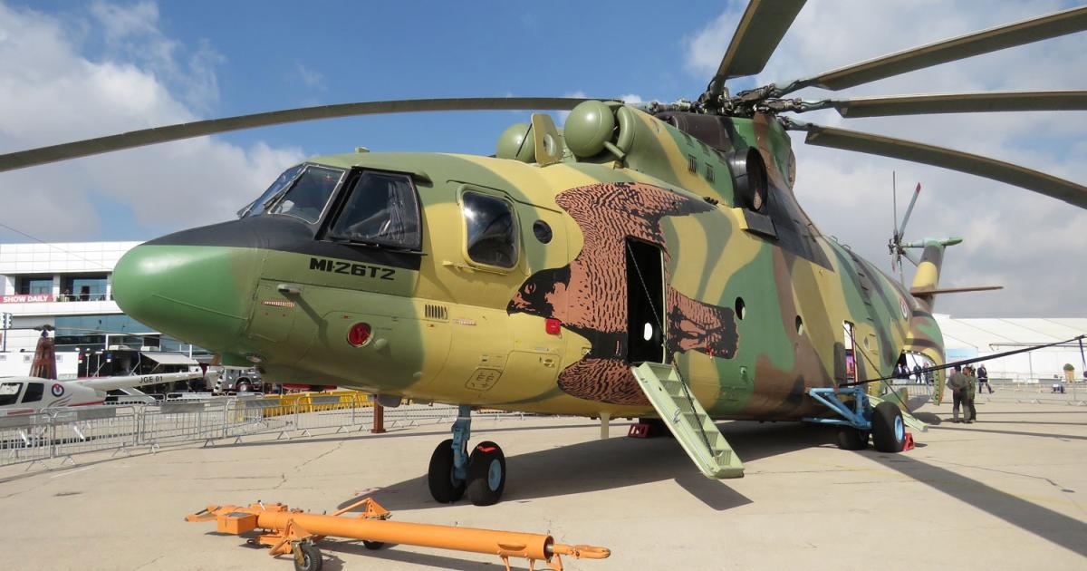 The RJAF has received its first example of the Russian Helicopters Mi-26T2, having ordered four. (Photo: David Donald)