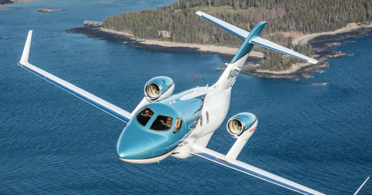 The newly unveiled HondaJet Elite boosts the performance of the twinjet.