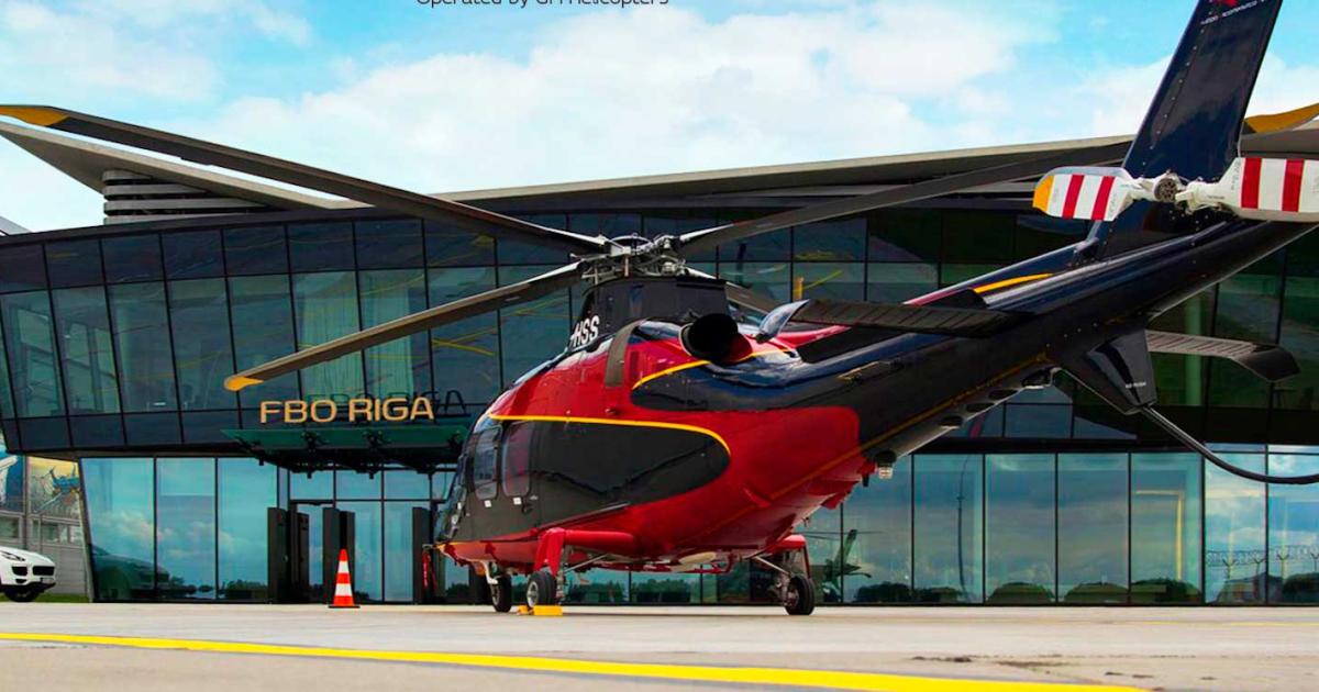 Through its new agreement, FBO Riga has partnered with GM Helicopters to provide rotorcraft transfers throughout the region.