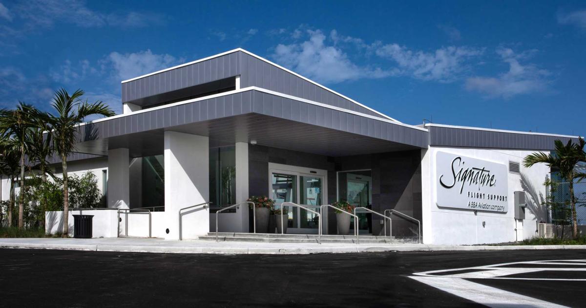 A new, dedicated sports charter terminal debuted at Signature Flight Support's FBO at Miami International Airport. With sporting events year-round such as professional and collegiate football, NASCAR, baseball and tennis,  the company expects the 3,500 sq ft facility will see solid usage.