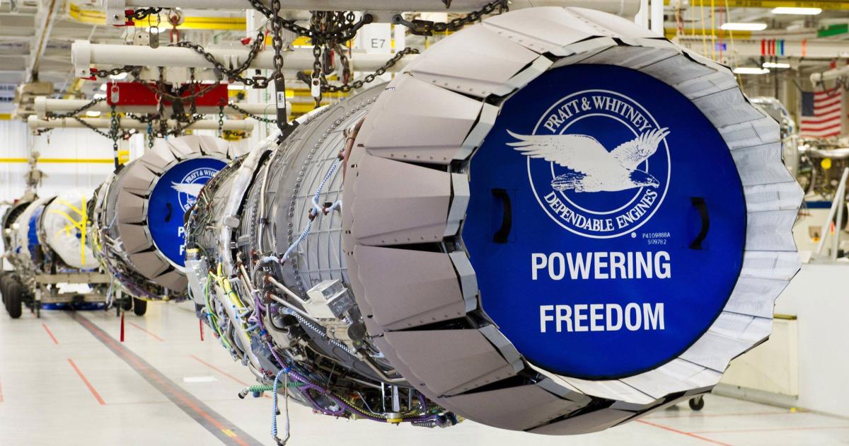 F-135 engines on the Pratt & Whitney production line. (Photo: P&W)