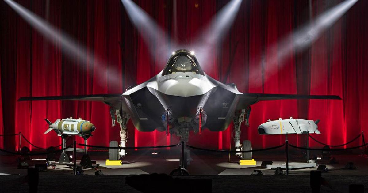 At the delivery ceremony for Turkey’s first F-35, two indigenous weapons were shown. (Photo: Lockheed Martin)