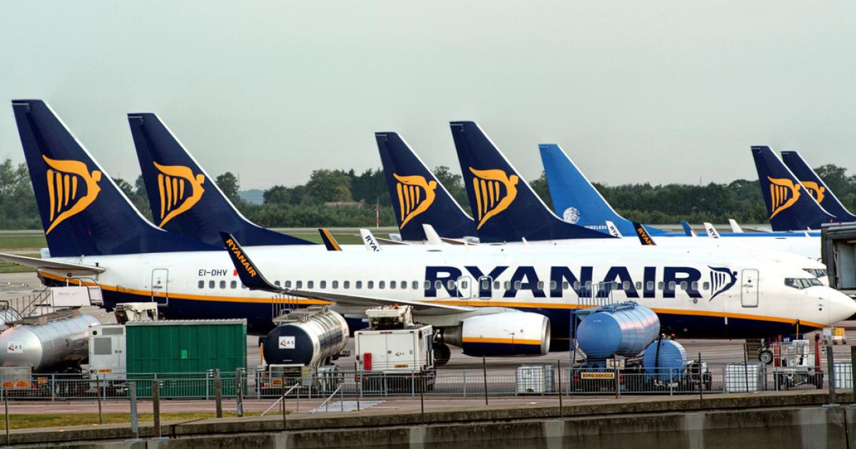 Ryanair Boeing 737s line up at London Stansted Airport. (Photo: Flickr: <a href="http://creativecommons.org/licenses/by/2.0/" target="_blank">Creative Commons (BY)</a> by <a href="http://flickr.com/people/paolomargari" target="_blank">Paolo Margari | paolomargari.eu</a>)
