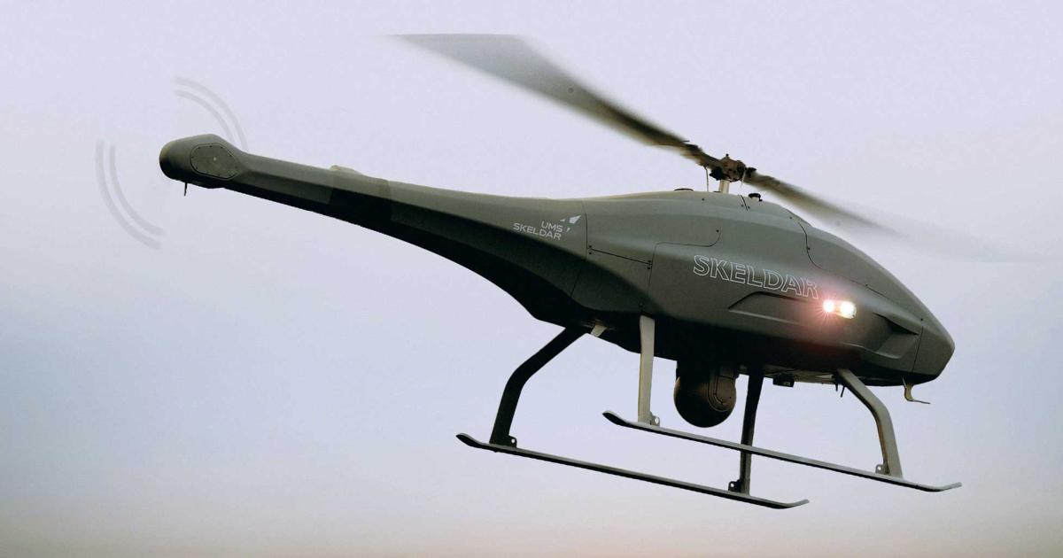 Thanks to new weight-saving components, the Skeldar V-200B can carry 10 kg (22 pounds) more payload than its predecessors, opening up new roles for the unmanned rotorcraft.