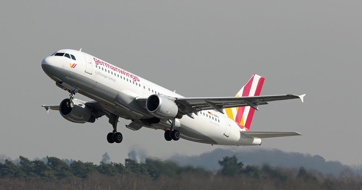 A Germanwings Airbus A320 takes off from Cologne Bonn Airport. (Photo: Flickr: <a href="http://creativecommons.org/licenses/by-nd/2.0/" target="_blank">Creative Commons (BY-ND)</a> by <a href="http://flickr.com/people/spotter-cgnde" target="_blank">SPOTTER.KOELN</a>)