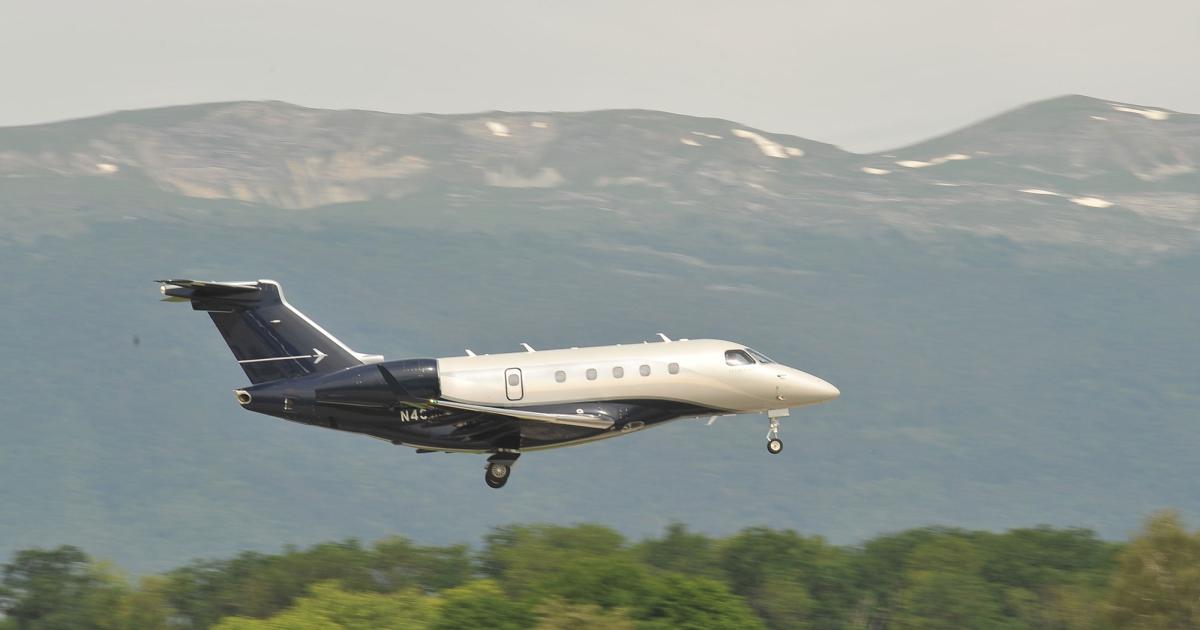 According to JSSI, average utilization rates for business aircraft climbed to 30.35 hours during the second quarter, marking the first time they have surpassed 30 hours since 2008. This growth was led by Europe, where business aircraft utilization rose 13.3 percent year-over-year. (Photo: Embraer Executive Jets)