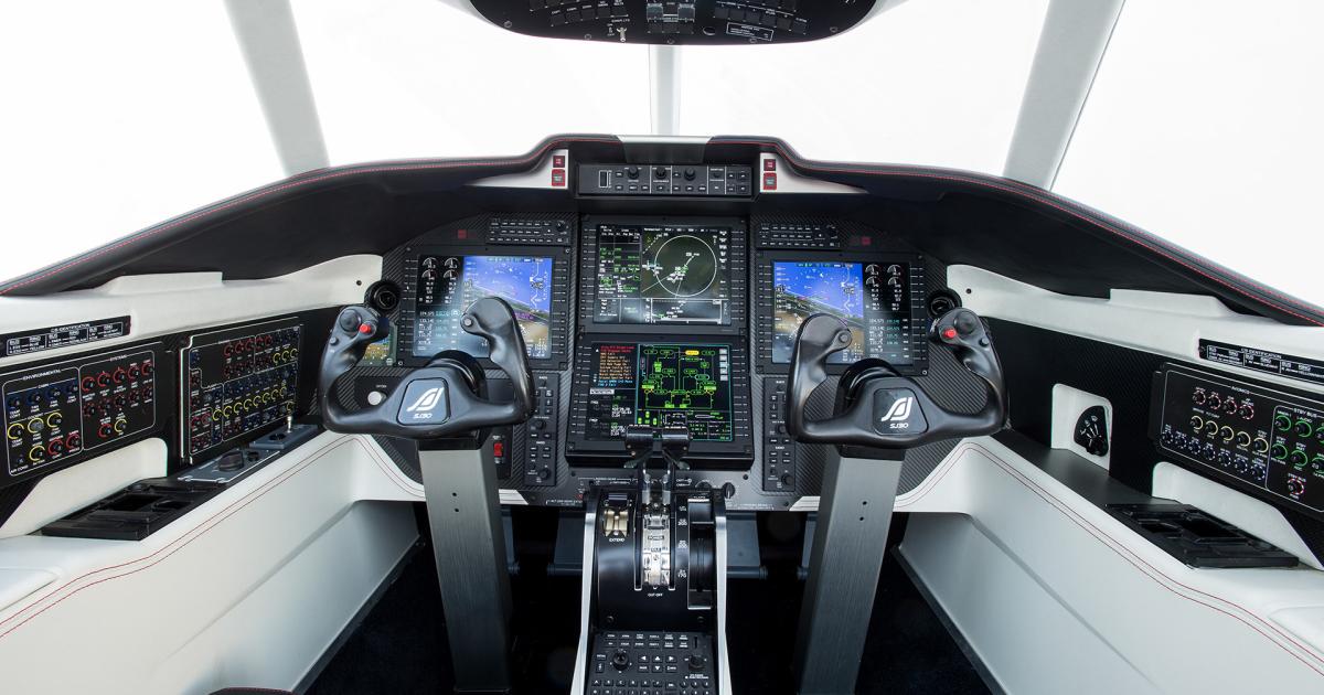 SyberJet Aircraft's new Honeywell Epic 2.0-based SyberVision avionics system for its new SJ30i will soon enter flight tests. The SJ30i is expected to enter service in the latter half of 2019. (Photo: SyberJet Aircraft)