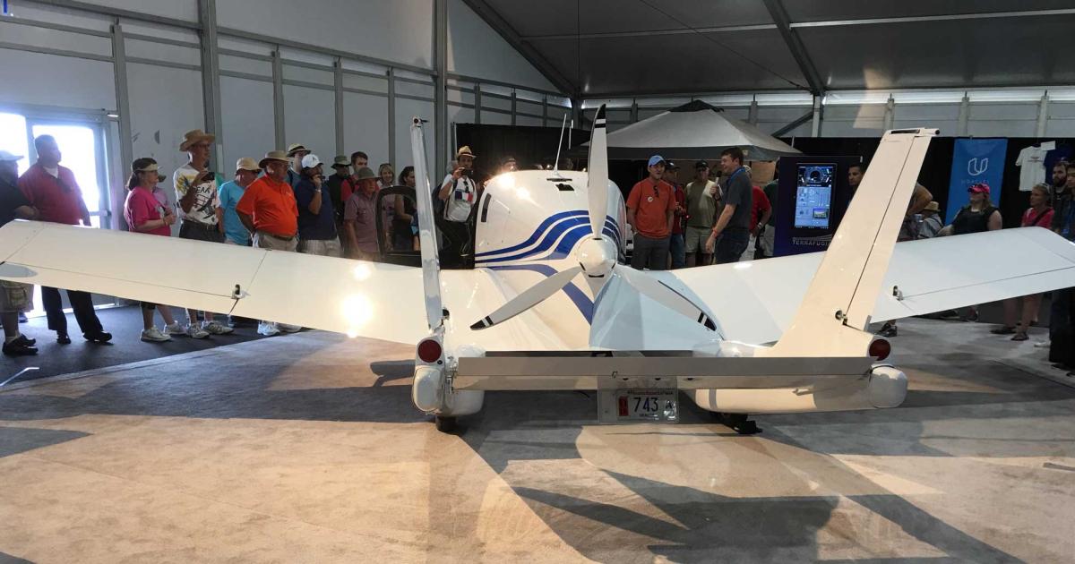 Terrafugia is displaying its Transition roadable aircraft this week at EAA's AirVenture. The company expects it to enter the market in 2019. (Photo: Matt Thurber)