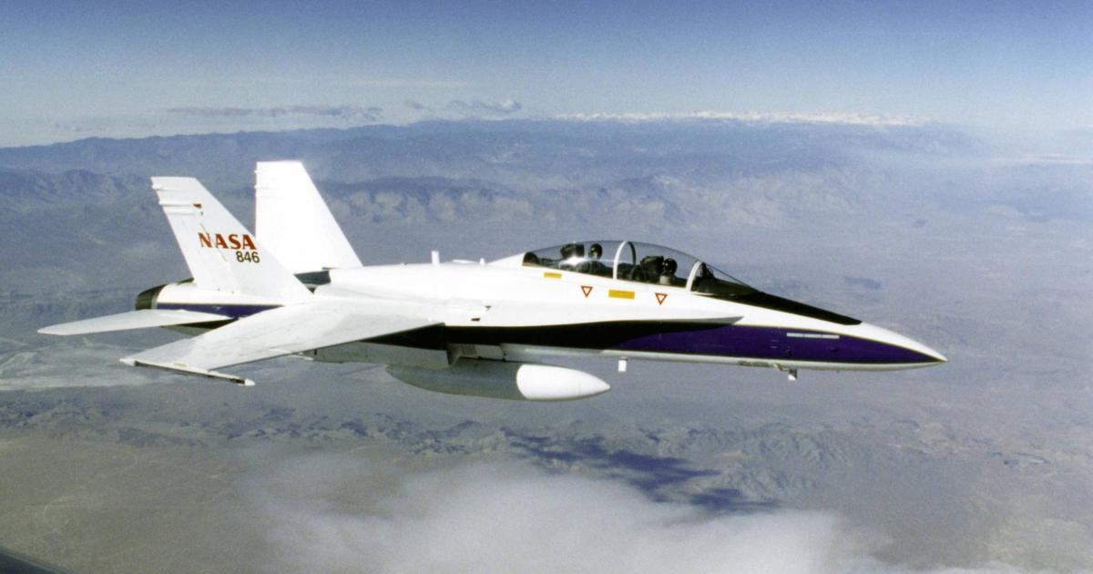 Starting in November, NASA’s F/A-18 testbed will be flown using a “quiet supersonic dive maneuver” to aim "quiet sonic thumps" at a community over Galveston to gauge residents' perception of the boom. (Photo: NASA)