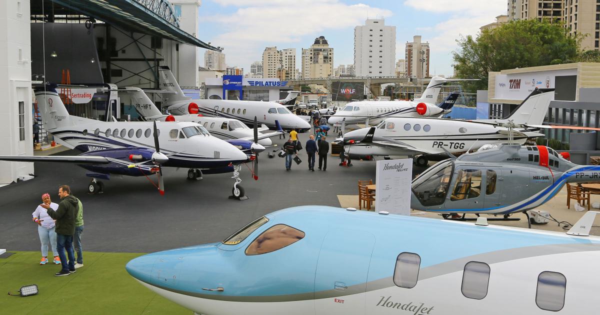 Exhibitor ranks have increased by 20 percent this year, as LABACE rides a wave of renewed interest in business aviation. One reason for the blue-sky view is hope for greater economic stability following the coming election. (Photo: David McIntosh)