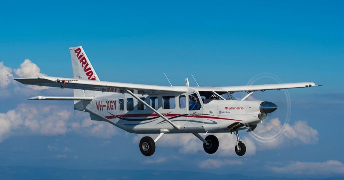 African air charter company Major Blue Air is adding Mahindra Aerospace Airvan 10 turboprop singles to its fleet. (Photo: Mahindra Aerospace)