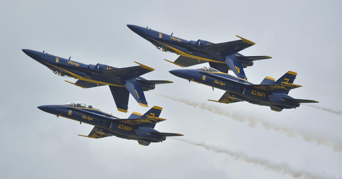 The Blue Angels have been flying the F/A-18 for 32 years and are to upgrade to the larger Super Hornet. (photo: U.S. Navy)