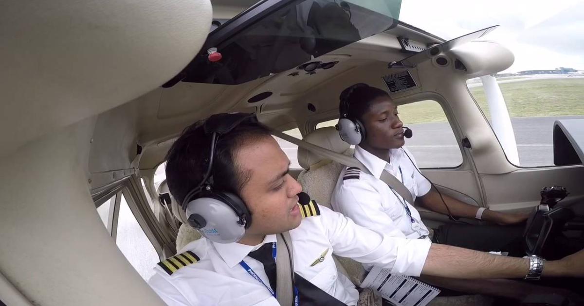 Some of the incoming Phoenix East Aviation students from Brazil have some level of initial pilot training, but many come in without any experience.