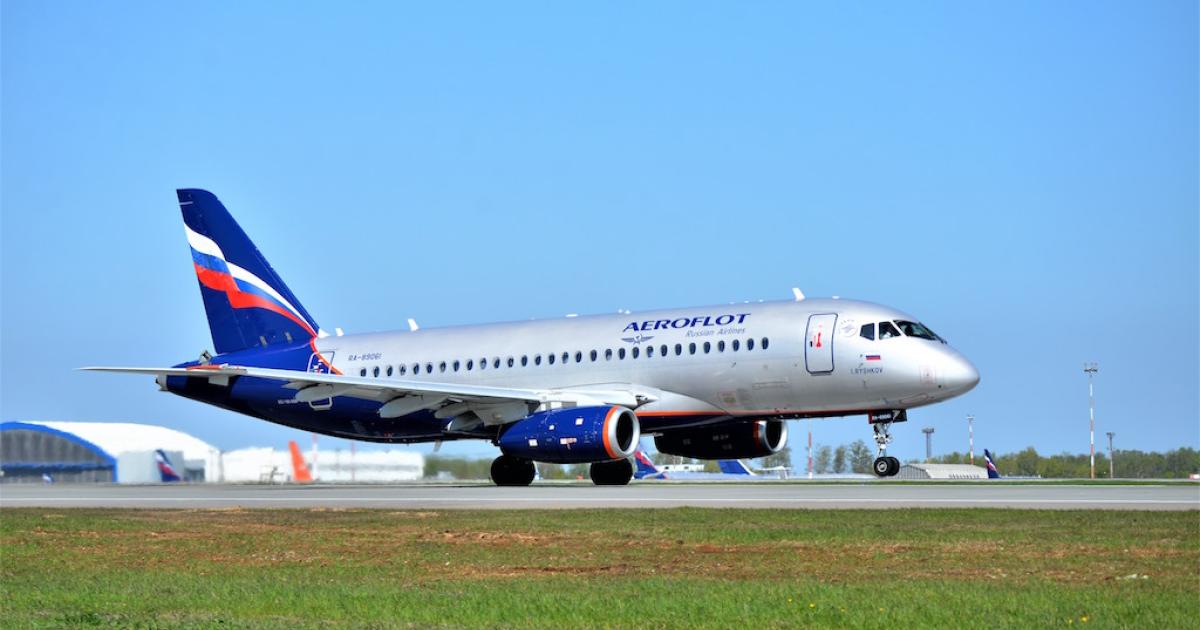 Aeroflot expects imminent delivery of its 50th Superjet 100.
