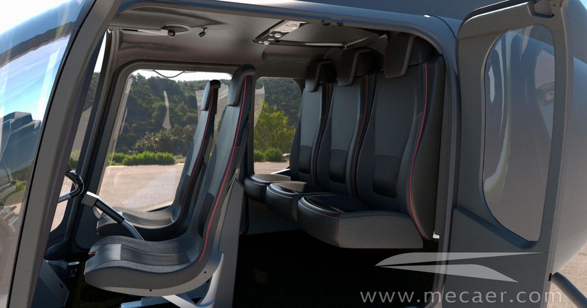 MAGnificent VIP interior outfitted for the Bell 505 Jet Ranger X. (Photo: Mecaer Aviation Group )