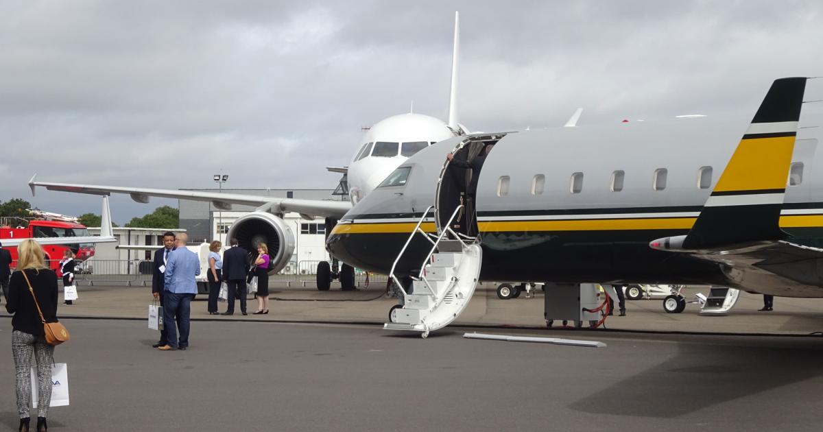 The static display at this year's ACE event attracted a number of business aircraft. (Photo: Ian Sheppard)