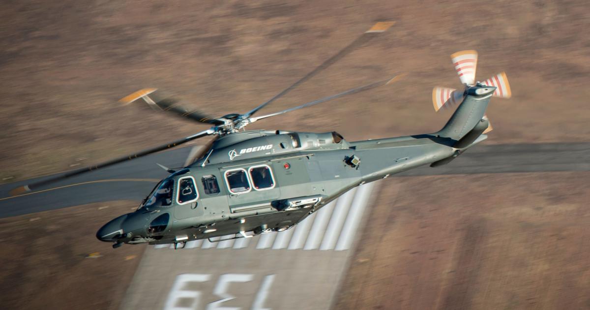 Boeing and Leonardo will provide as many as 84 MH-139 helicopters to the U.S. Air Force beginning in 2021.