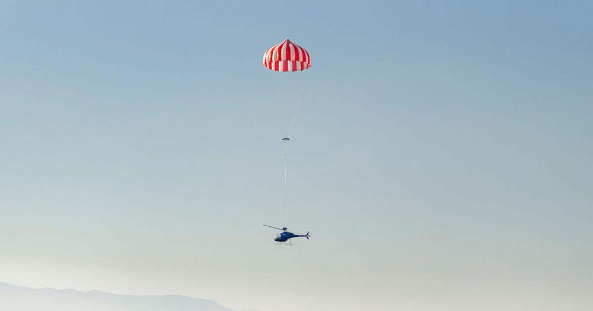 Curti tested a ballistic parachute on its all-composite, two-seat helicopter.