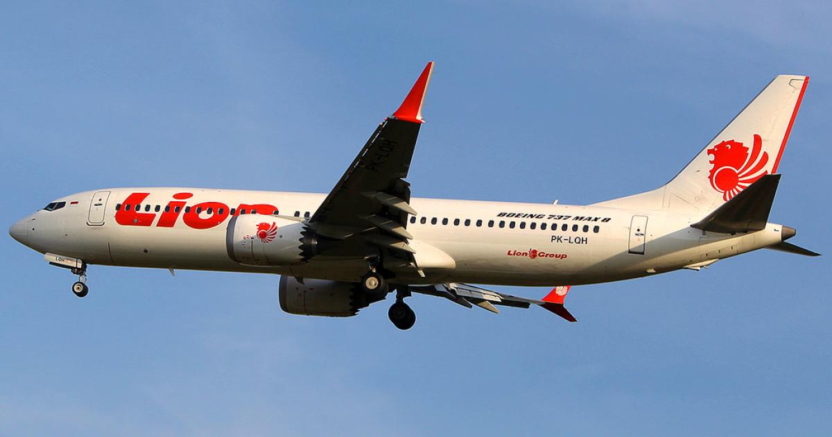 Lion Air took delivery of the first production Boeing 737 Max 8 in 2017. (Photo: Flickr Creative Commons)