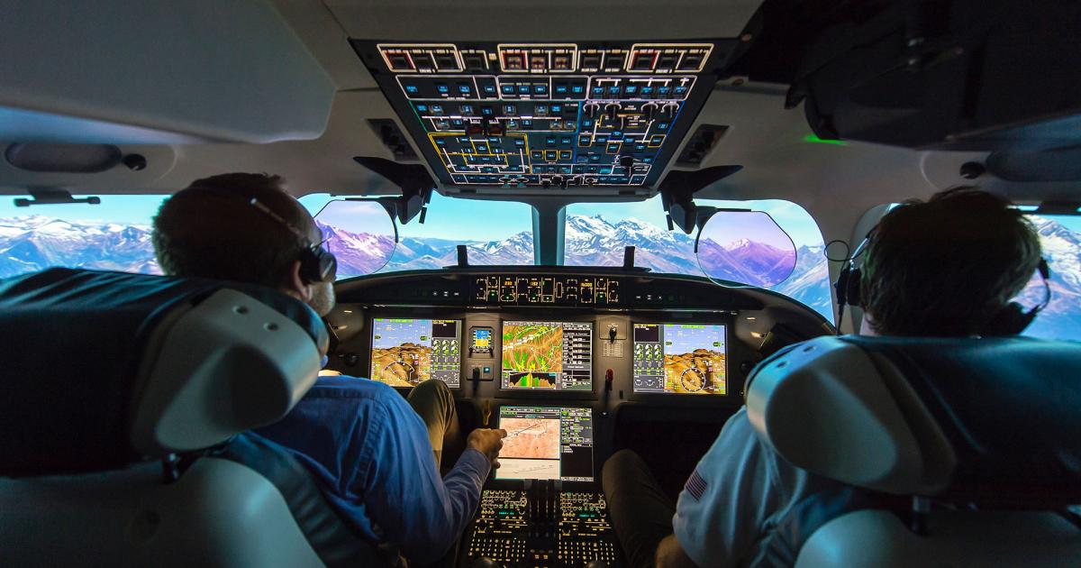 Dassault’s recently certified FalconEye heads-up display is already available in the company’s Dallas, and Paris centers, and will be available in August 2019 at Teterboro.