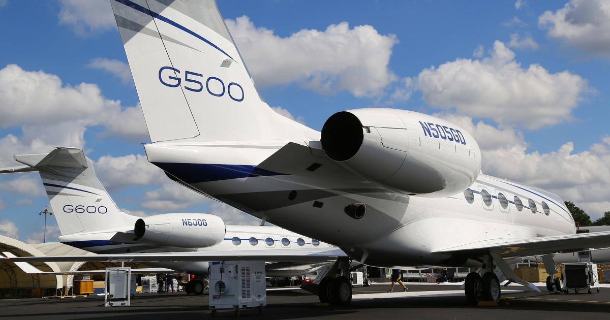 If you bought one today and held on to it until 2033, Gulfstream’s newest offering, the G500, will be worth 81 percent of what you paid, according to Vref. If residual value is important to you, wait for the G600, which will lose only 11 percent of its value over that period, Vref said. Photo: David McIntosh