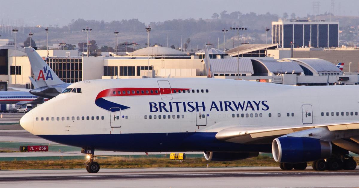 A British Airways Boeing 747-400 arrives at Los Angeles International Airport. (Photo: Flickr: <a href="http://creativecommons.org/licenses/by-sa/2.0/" target="_blank">Creative Commons (BY-SA)</a> by <a href="http://flickr.com/people/skinnylawyer" target="_blank">InSapphoWeTrust</a>)
