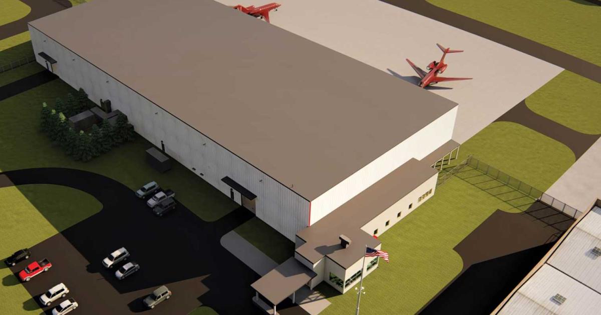 When completed in summer 2019, the new $16 million-plus Hangar 11 will bring the GA storage space at Lehigh Valley International Airport to more than 308,000 sq ft, capable of sheltering aircraft up to a G650.