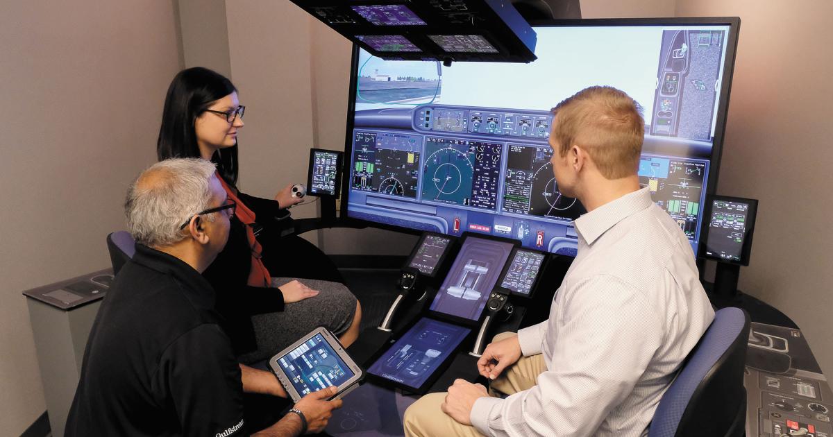 FlightSafety’s G500 advanced graphical flight deck simulator is FAA Level 4-qualified.