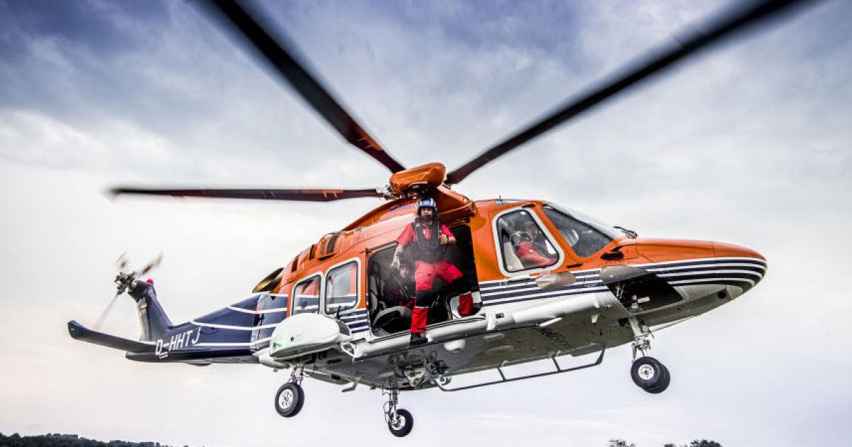 Heliservice International uses the AW169 to provide winch service to the world's largest wind farm.