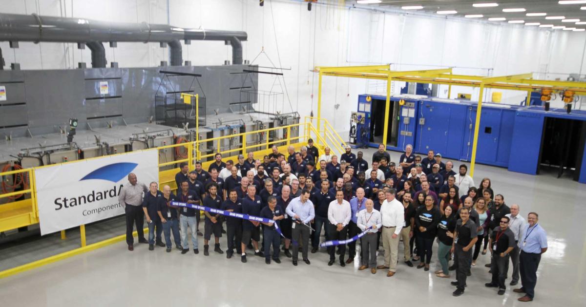 StandardAero company executives joined the staff at its Miami location for the ribbon-cutting of a 30,000 sq ft expansion on Oct. 25th.