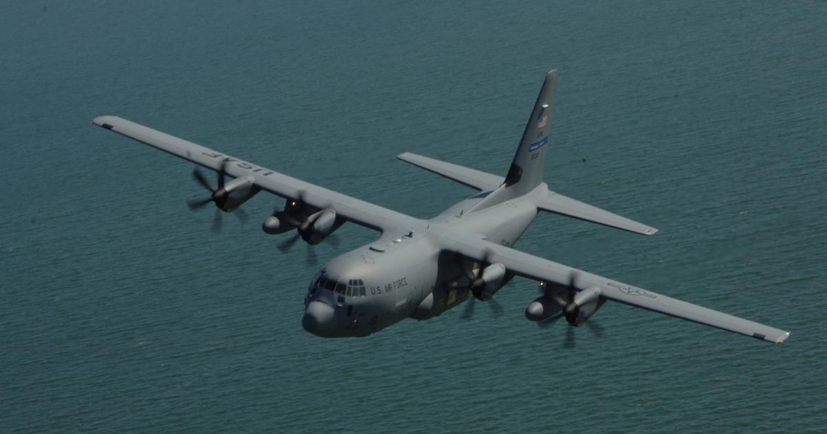 The WC-130 series (pictured is the J-model) is a weather reconnaissance variant of Lockheed Martin’s ubiquitous transport aircraft. (Photo: Lockheed Martin) 