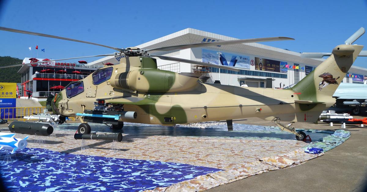 The enhanced Z-10ME with anti-submarine and special forces capabilities was showcased at Airshow China in Zhuhai in October. (Photo: Vladimir Karnozov)