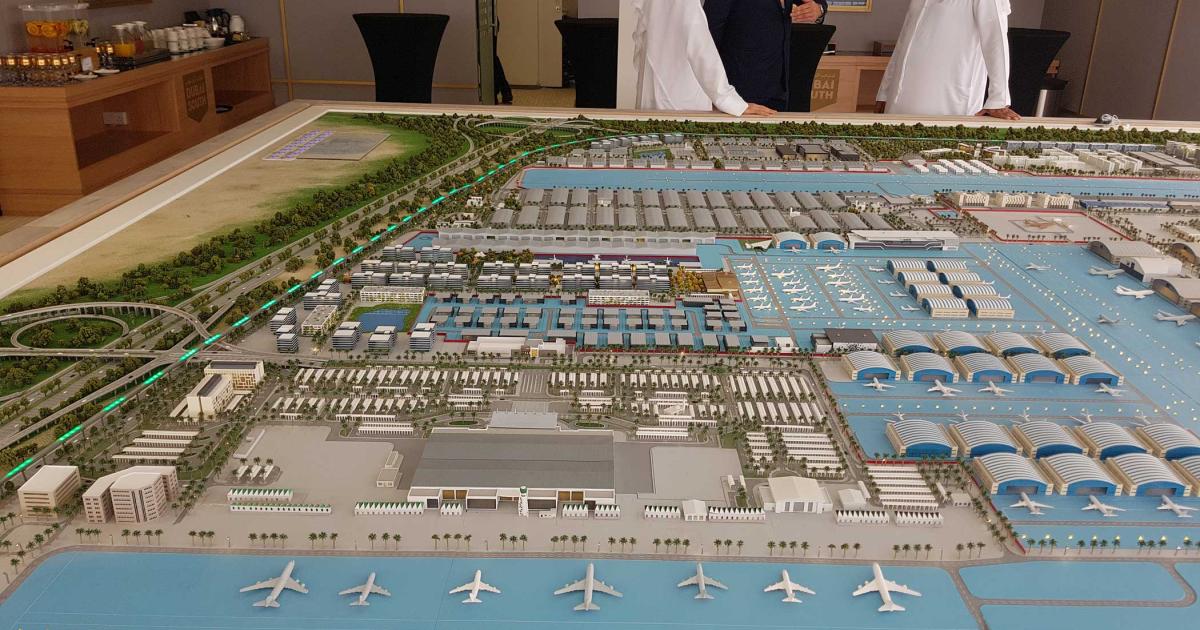 The master plan for DWC includes much more construction of hangars and support facilities.