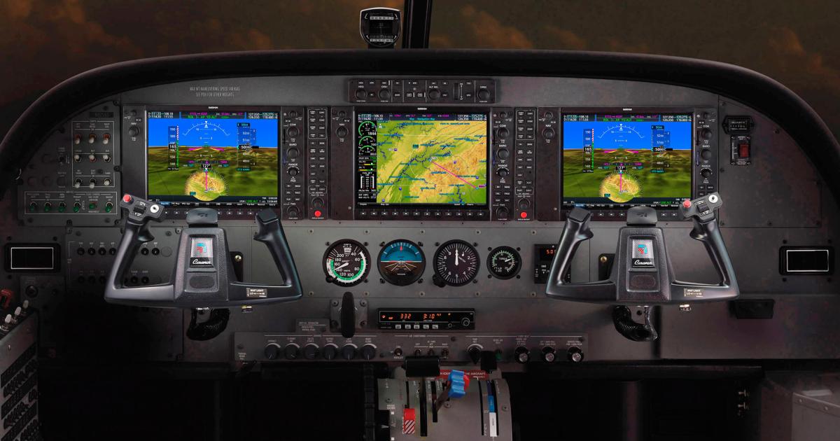 Cessna will offer the Caravan and Grand Caravan EX with enhanced capabilities in the Garmin G1000 NXi flight deck starting next year. (Photo: Textron Aviation)