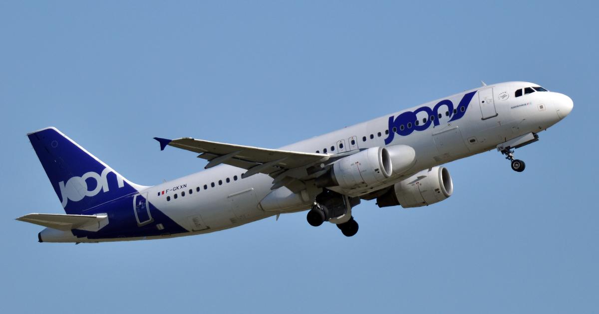 A Joon Airbus A320 departs Paris Charles de Gaulle Airport. (Photo: Flickr: <a href="http://creativecommons.org/licenses/by-sa/2.0/" target="_blank">Creative Commons (BY-SA)</a> by <a href="http://flickr.com/people/airlines470" target="_blank">airlines470</a>)