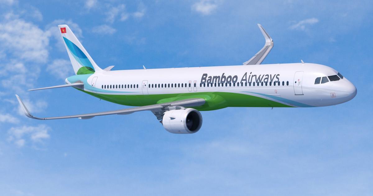 Bamboo Airways plans to serve Southeast Asia with as many as 24 Airbus A320neos, an MOU for which it signed last spring. (Image: Airbus)