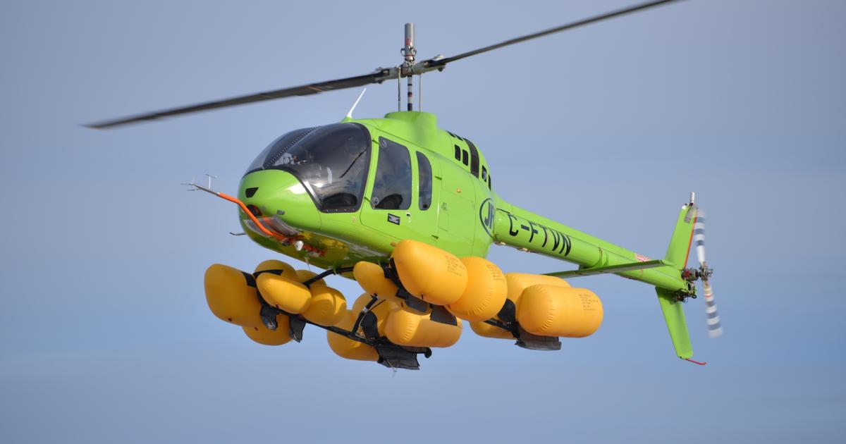 EASA approval for Dart Aerospace's Bell 505 emergency float system followed similar approvals from Canada, the U.S., and Japan.