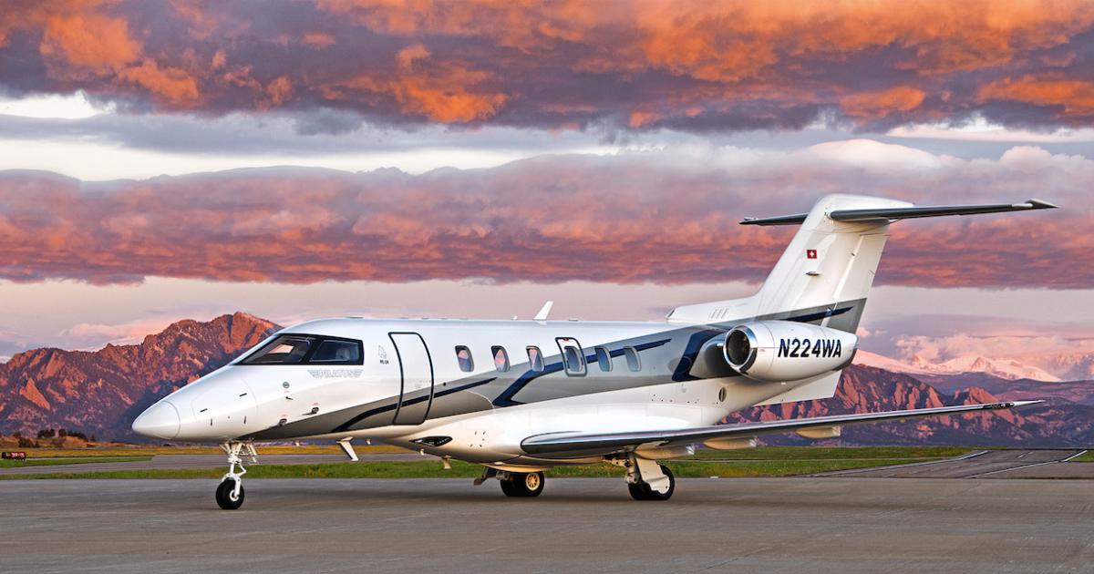 WestAir will offer charter flights on this Pilatus PC-24 that's in its aircraft management program. (Photo by WestAir)