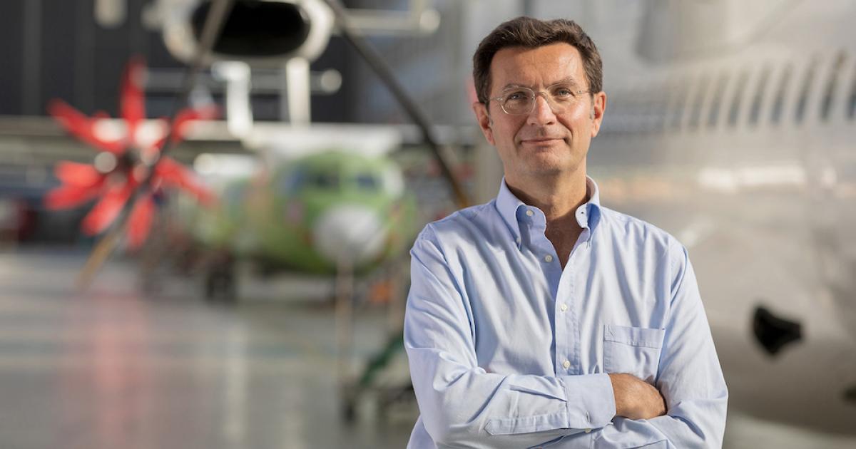 ATR chief executive Stefano Bortoli says the U.S. market again presents a prime opportunity to market his company's turboprops. (Photo: ATR) 