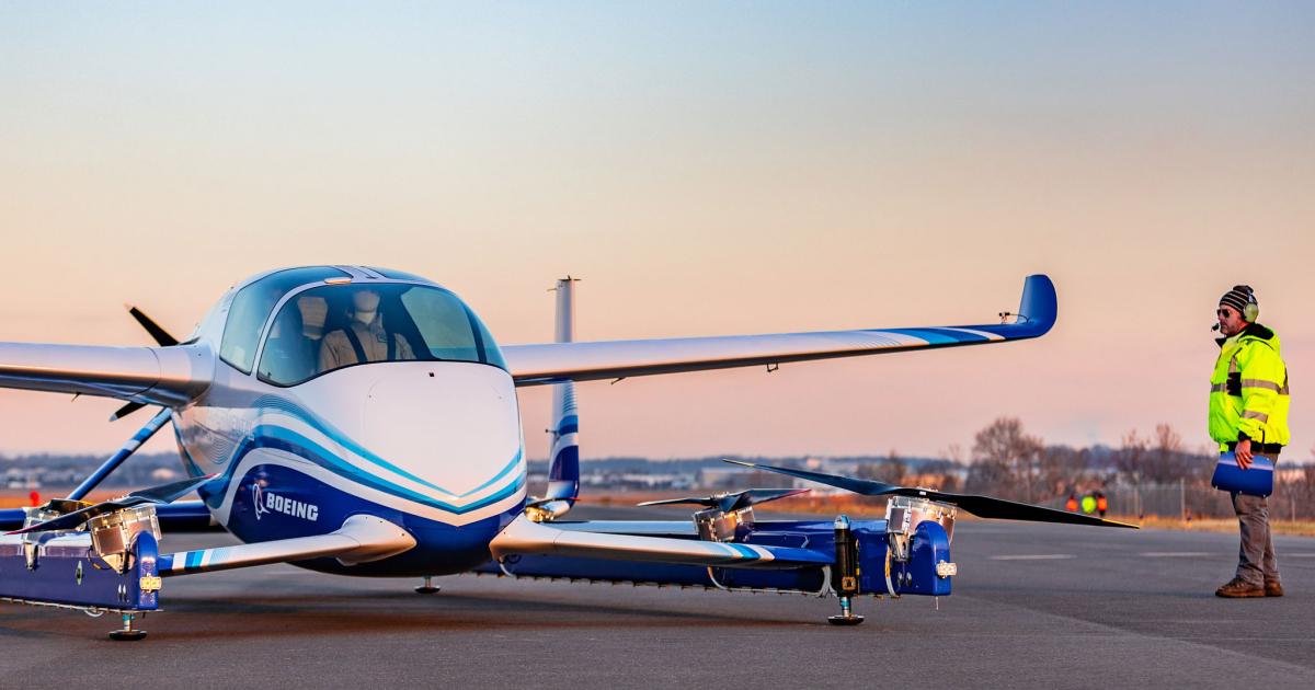 Boeing NeXT made the first flight of its passenger air vehicle yesterday.