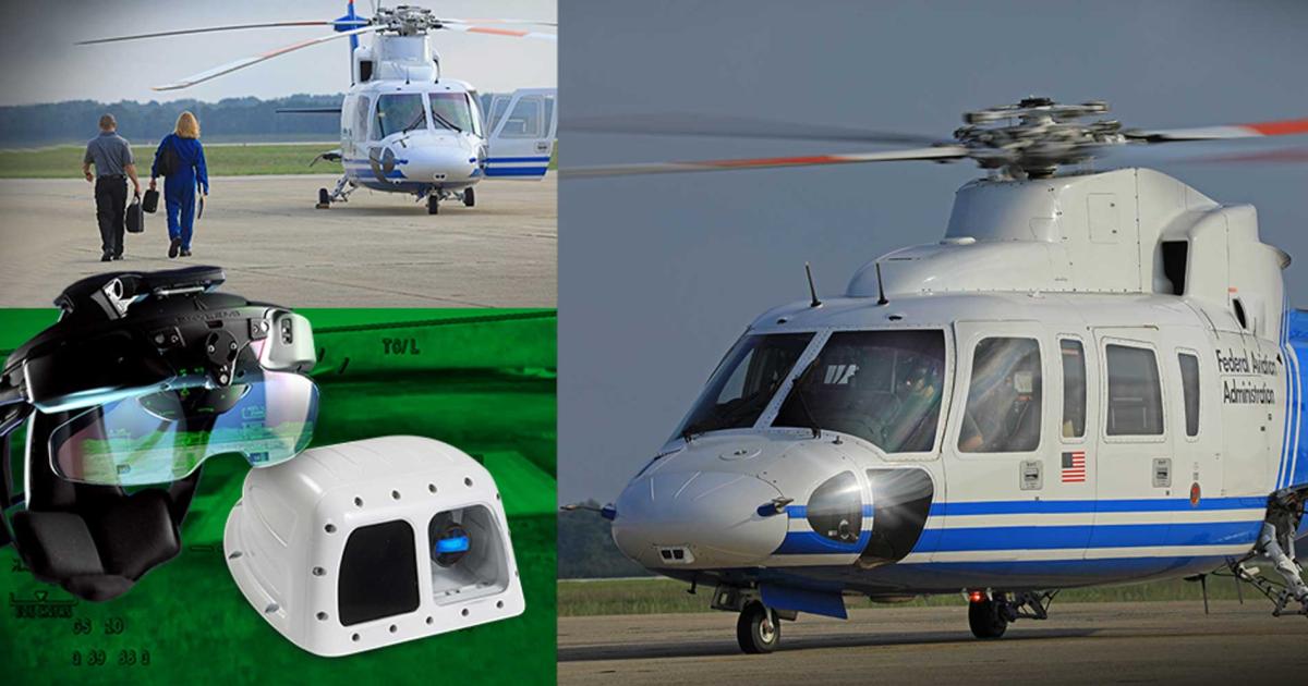 Universal Avionics has teamed with the FAA on its Heli-ClearVision system, including enhanced vision sensors and helmet-mounted displays.