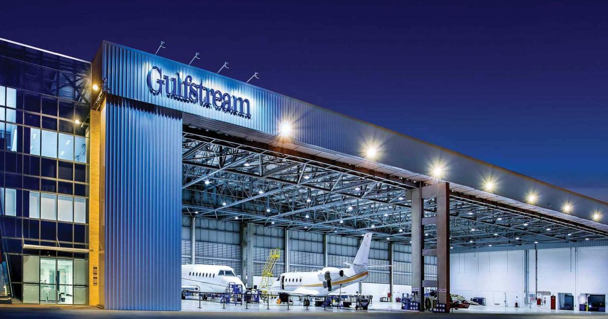 Gulfstream Aerospace is closing its 34,768-sq-ft service center at Bertram Luiz Leupolz Airport in Sorocaba, Brazil. It said its existing customer support network will be augmented by a to-be-identified authorized service facility to continue full support for Gulfstream customers in Latin America. (Photo: Gulfstream Aerospace)