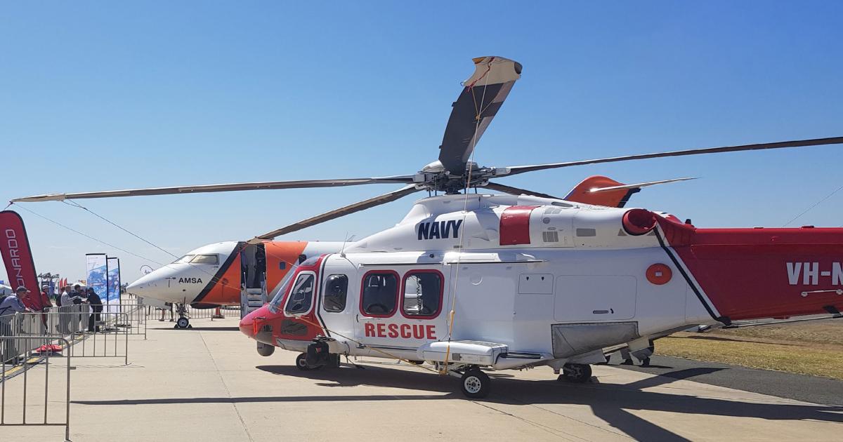 The Royal Australian Air Force will take delivery of the last of three AW139s by the middle of next month.