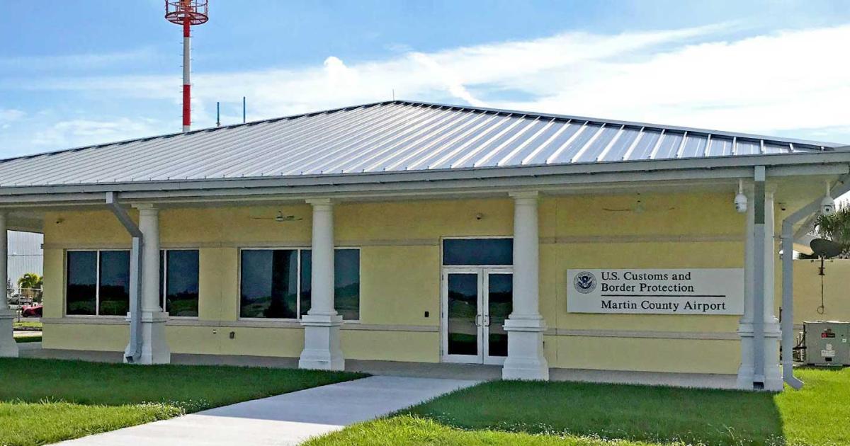 The new U.S. Customs facility in Stuart is a first of its kind for Florida, with the ability to process both air and sea passengers.