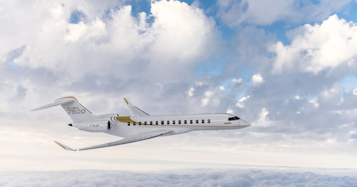 Bombardier's G7500 is now certified in the U.S., Canada, and Europe.