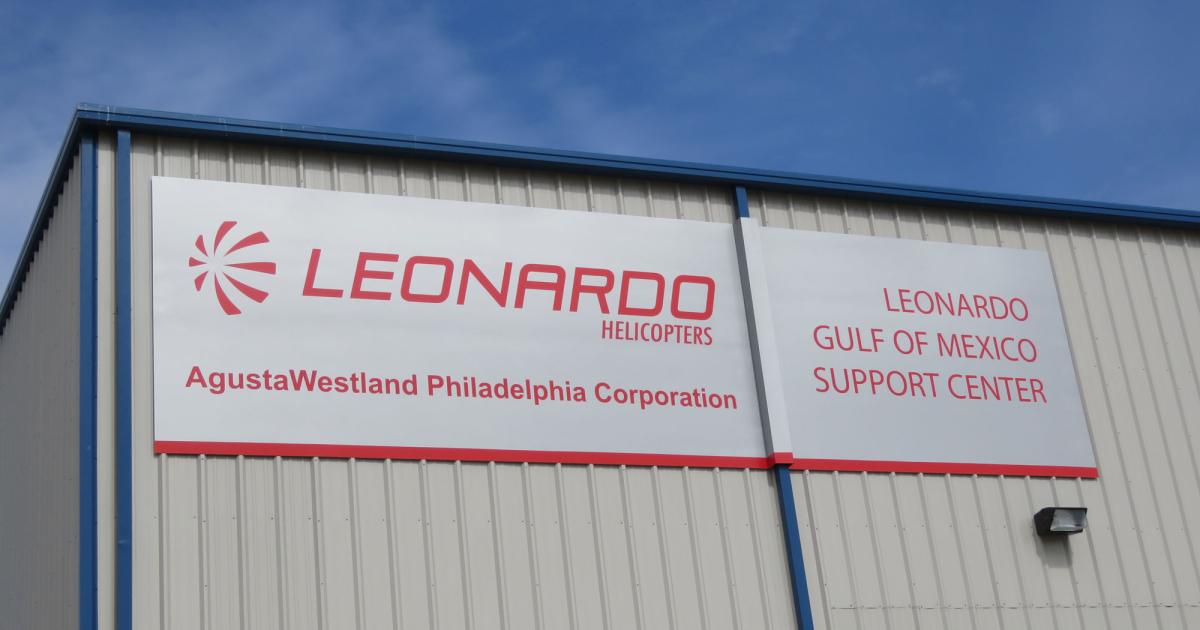 Leonardo Helicopters opened a new customer support facility yesterday in Broussard, Louisiana.